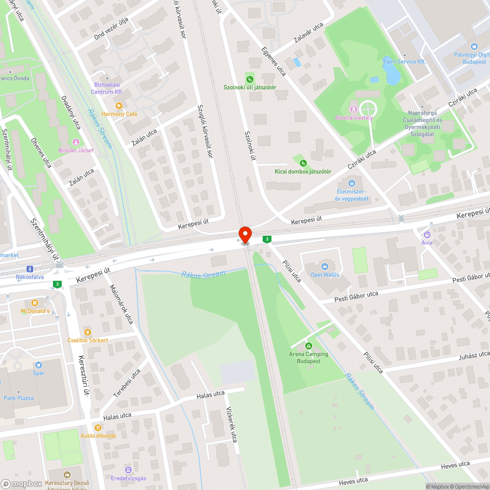 Kibelezett, rozsdás kötődoboz bejelentés helye