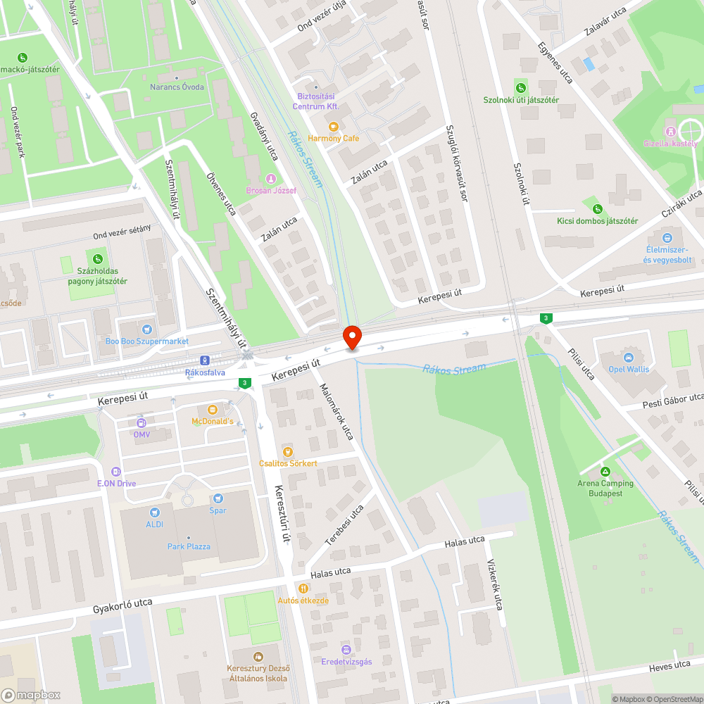 Kátyú a járdán bejelentés helye