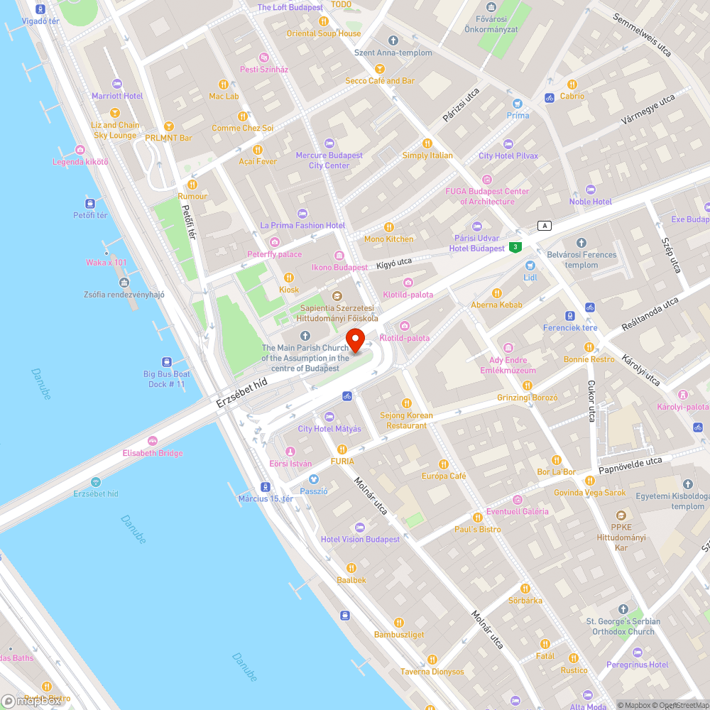 A lépcsőnél és a szobornál leesett csempe bejelentés helye