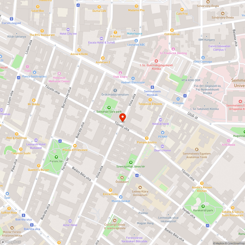 Kidöntött poller bejelentés helye