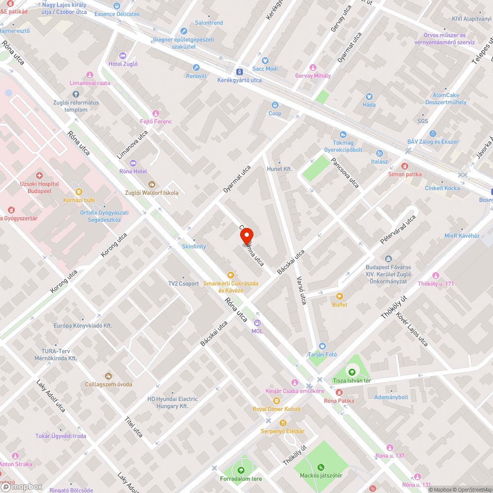 Szemét bejelentés helye