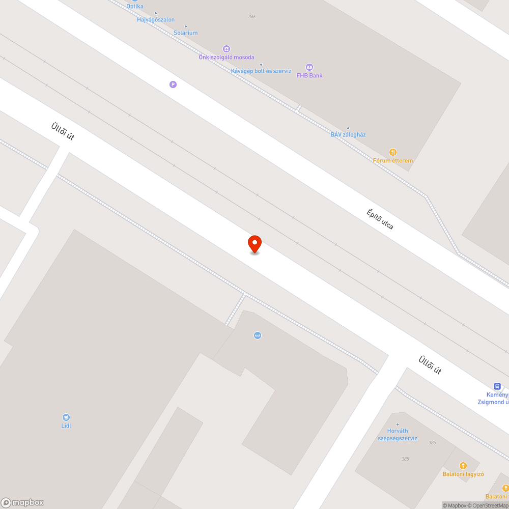 Úthibák bejelentés helye