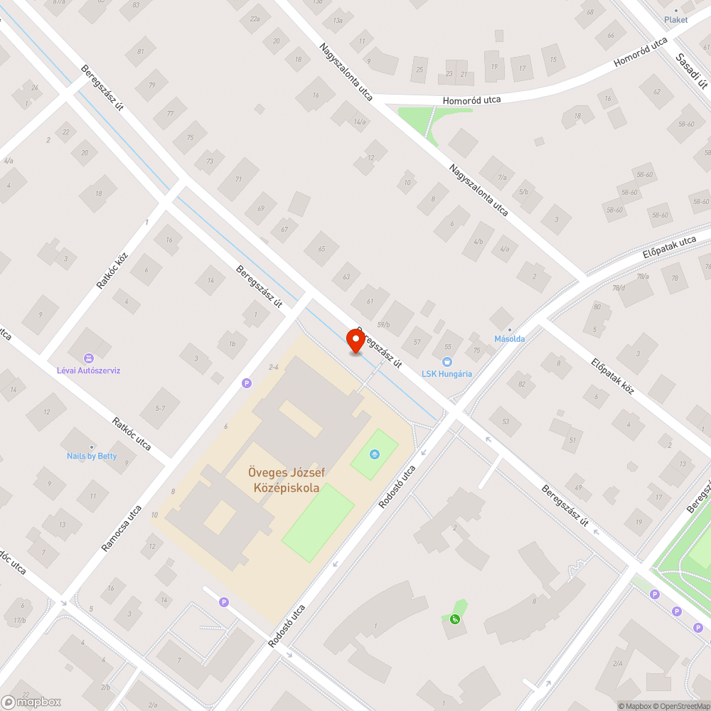 Üres közműoszlop bejelentés helye