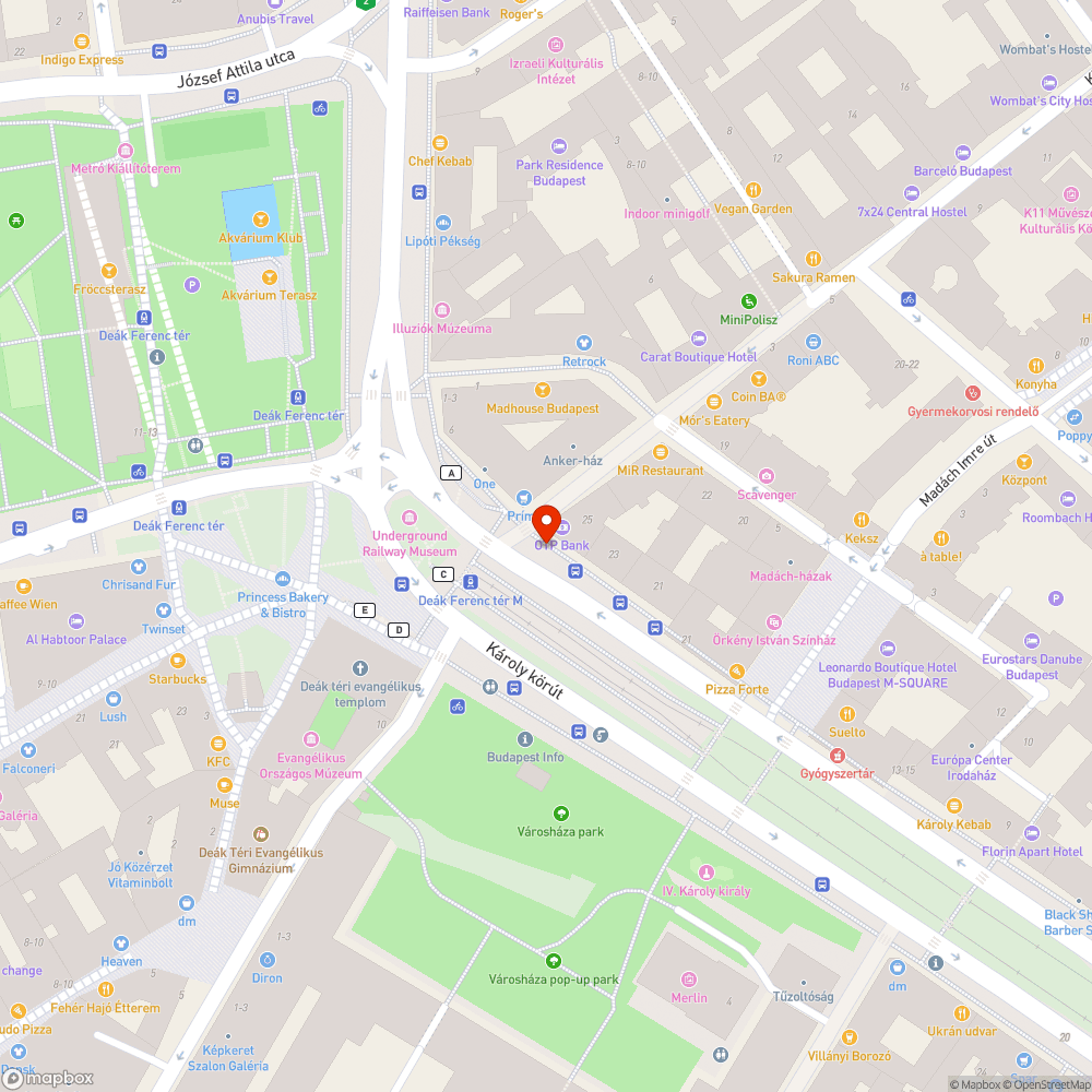 A lámpaoszlop megdőlt bejelentés helye