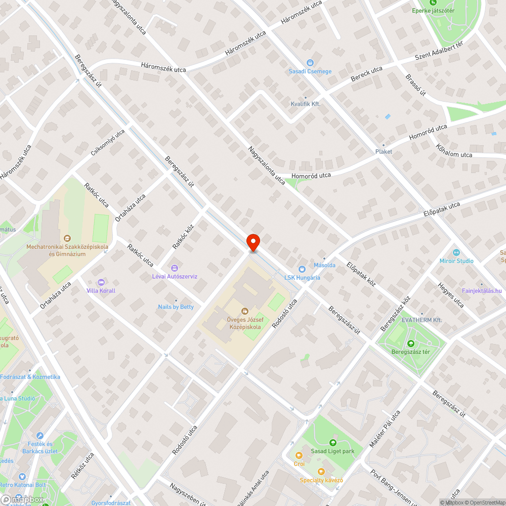 Graffitis trafóház bejelentés helye