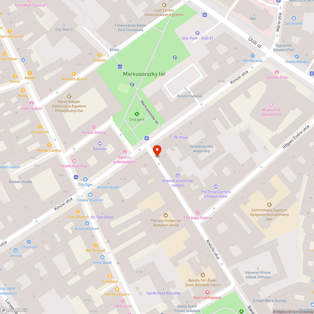 Kidöntött poller bejelentés helye