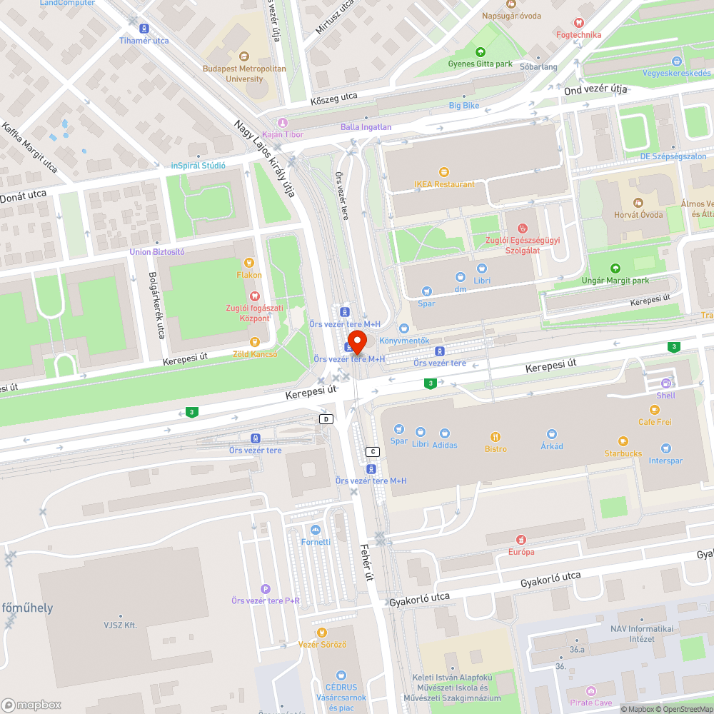 Biciklis terelőtábla leesett bejelentés helye