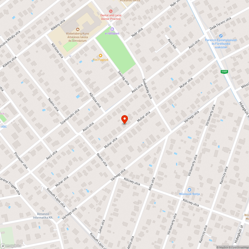 Közvilágítás bejelentés helye