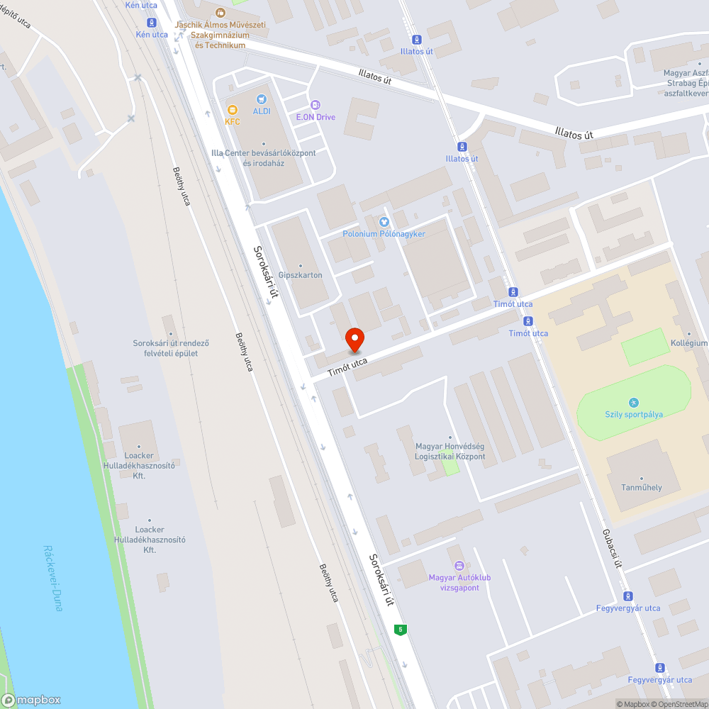 Kiszáradt fa bejelentés helye