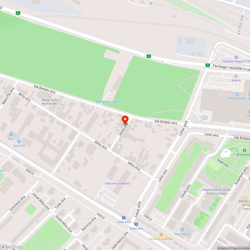 Kátyús útszakasz bejelentés helye