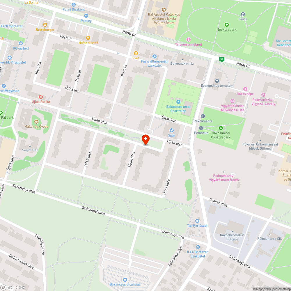 Tábla bejelentés helye