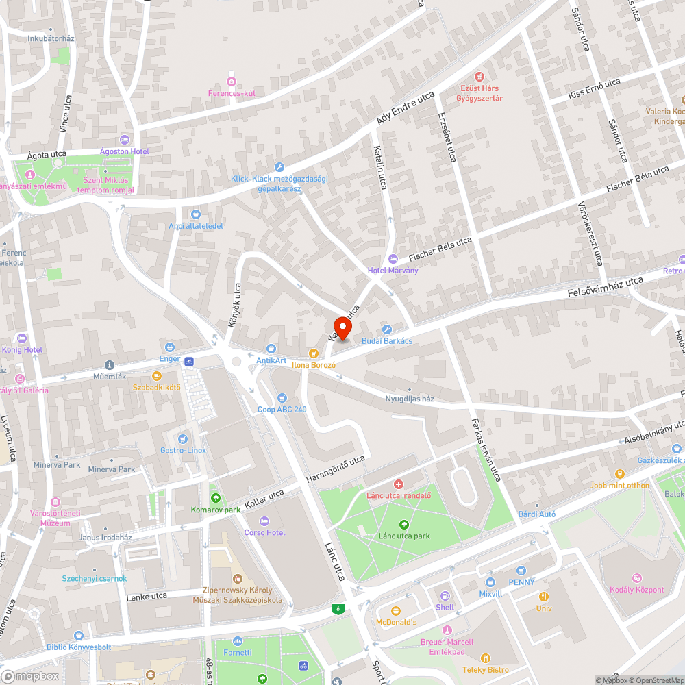 Halmozódó szemét a Felsővámház utcában bejelentés helye