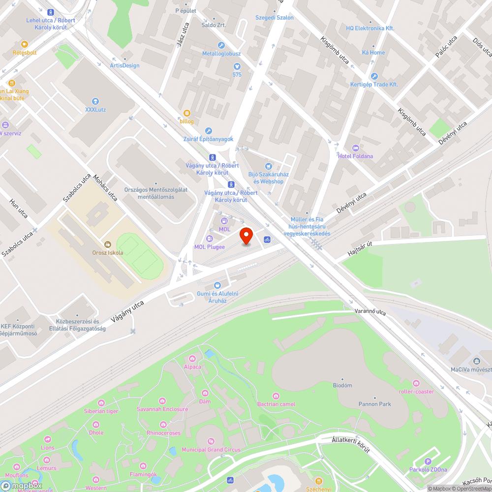 Szemetes és graffitis buszmegálló bejelentés helye