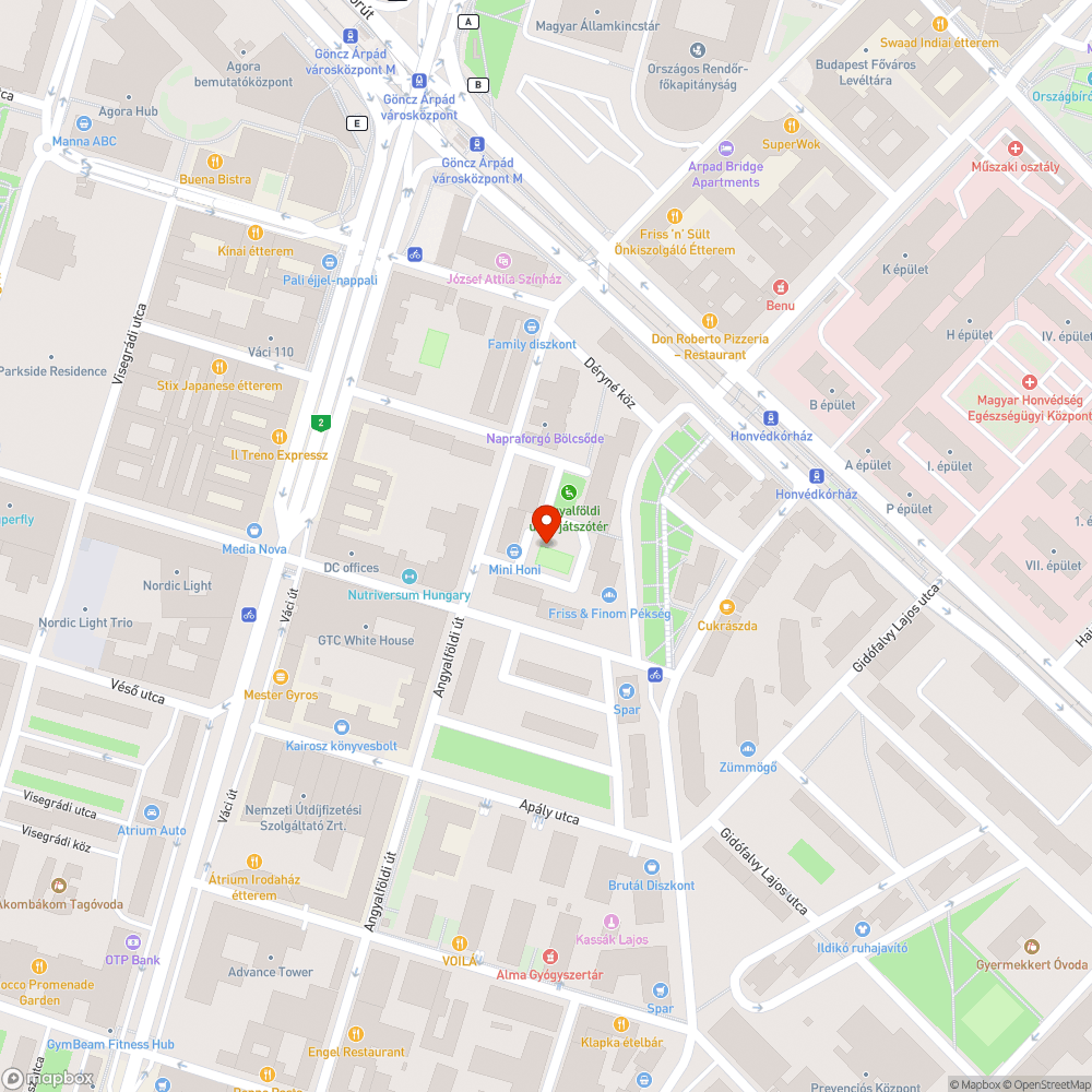 Ott felejtett kordon bejelentés helye