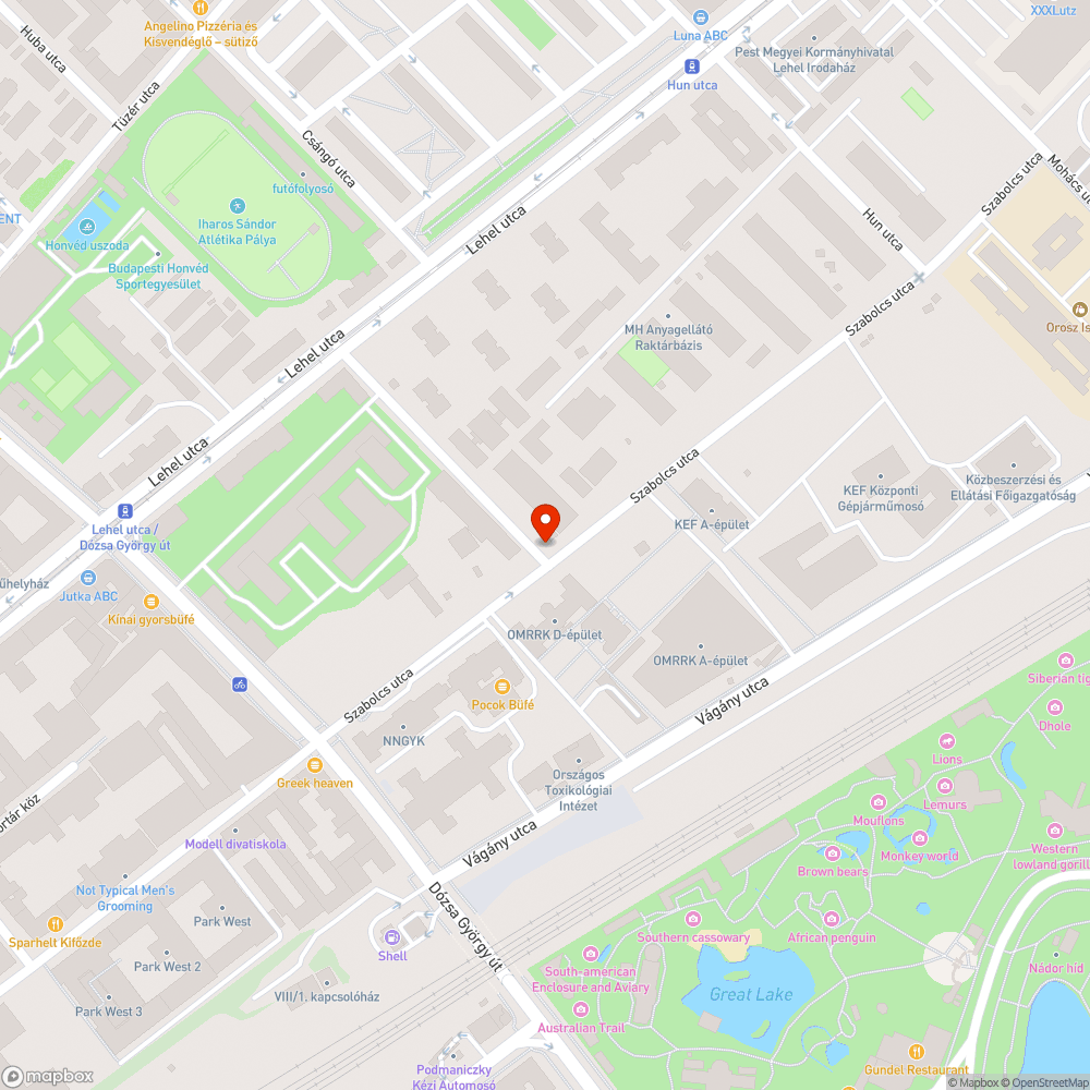 Behajtani tilos bejelentés helye