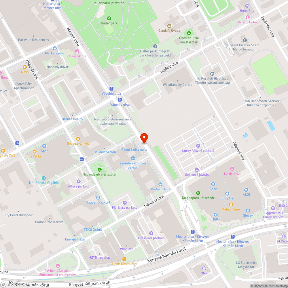 Szemetes mester utca bejelentés helye