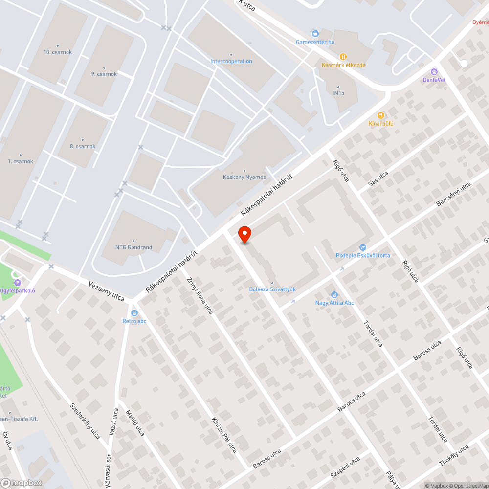 Közterületi lámpa nem működik bejelentés helye