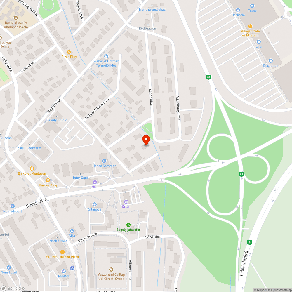 Sáros utca vihar után bejelentés helye