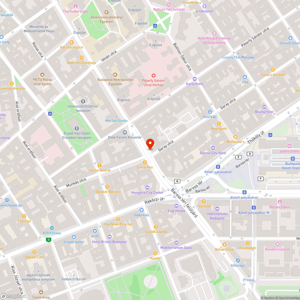 Úttesten galambtetem bejelentés helye