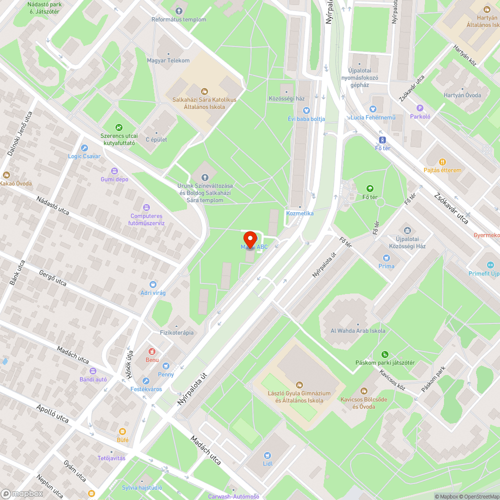 Autók a járdán keresztül bejelentés helye