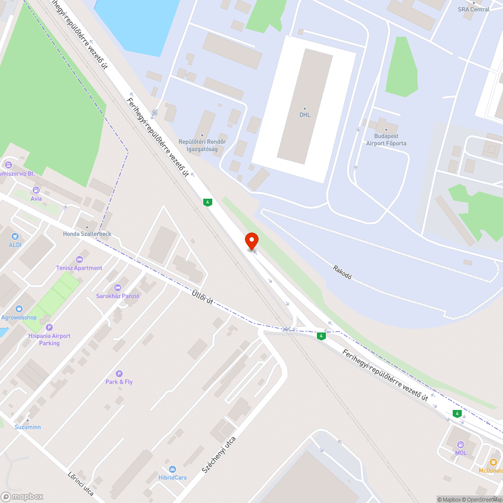 4-es út vasúti átjáró útállapot bejelentés helye