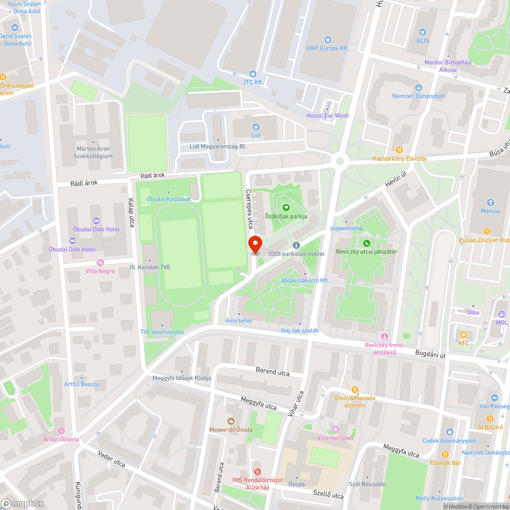 Fa termés, járda használhatatlanság bejelentés helye