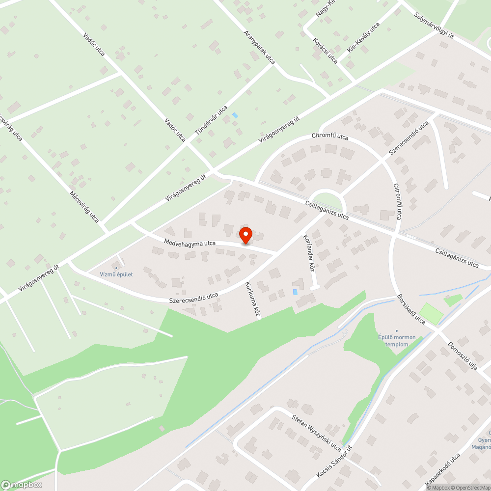 Alámosódás miatti üregesedés és megsüllyedt aszfalt bejelentés helye