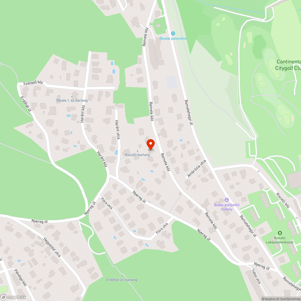 Mély kátyú bejelentés helye