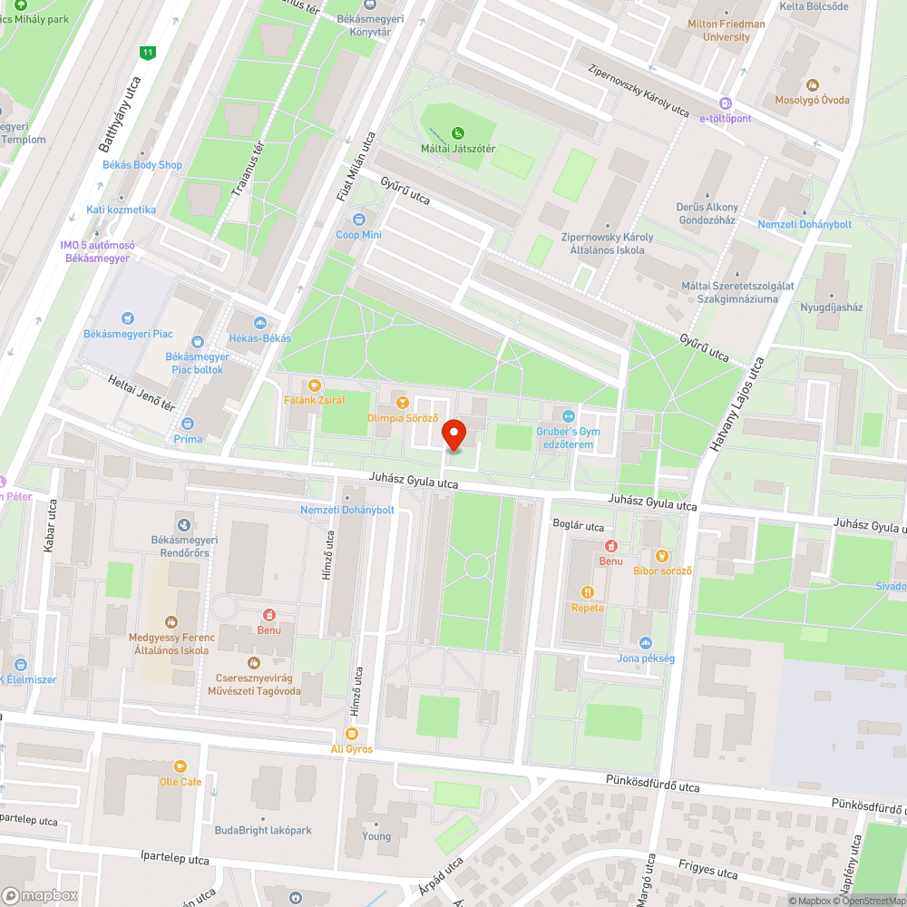 Leszakadt faágak bejelentés helye