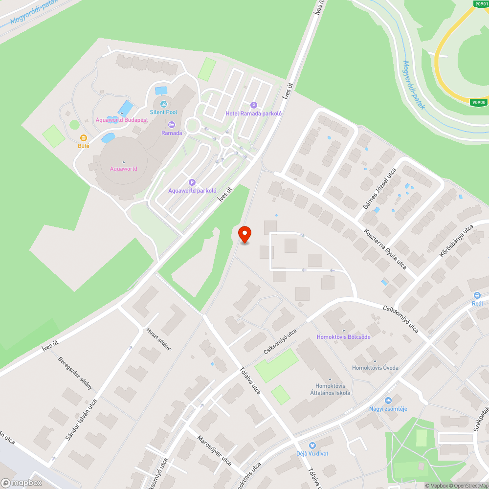 Kidőlt fa bejelentés helye