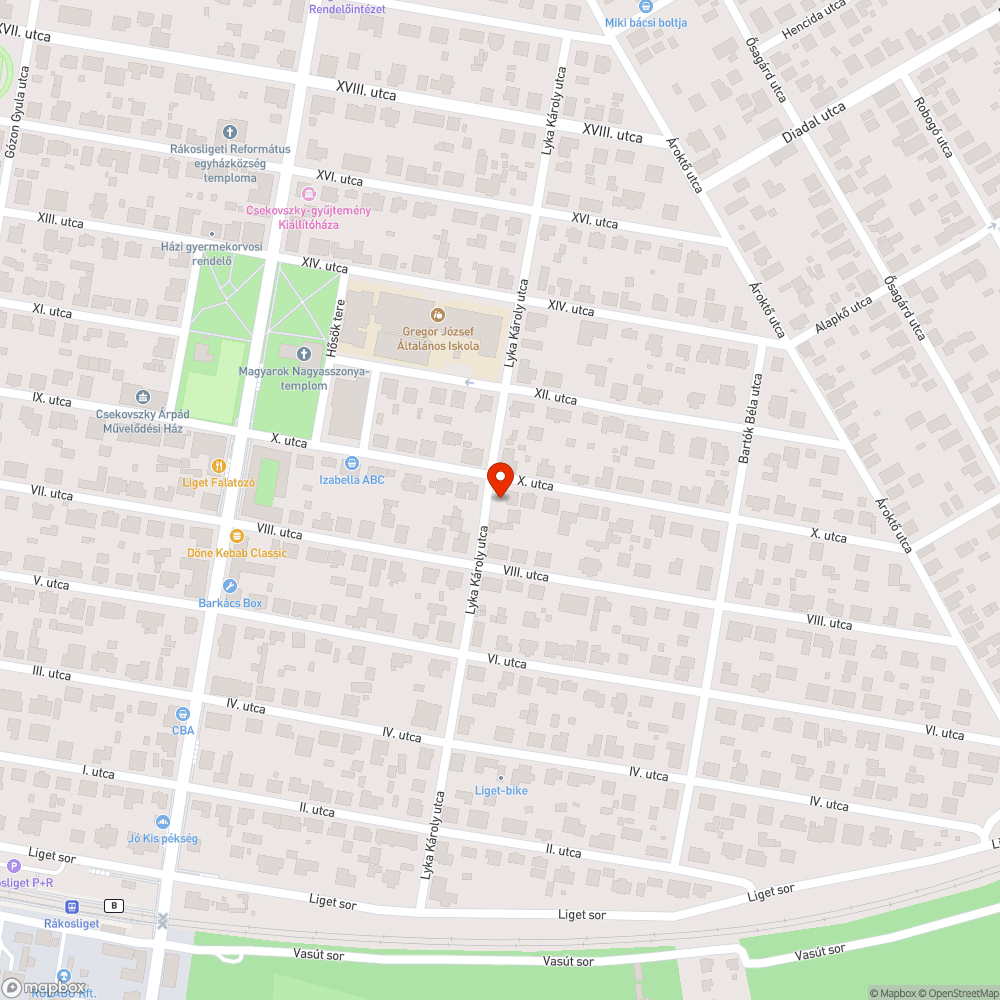 Lámpa villog vagy sötét bejelentés helye