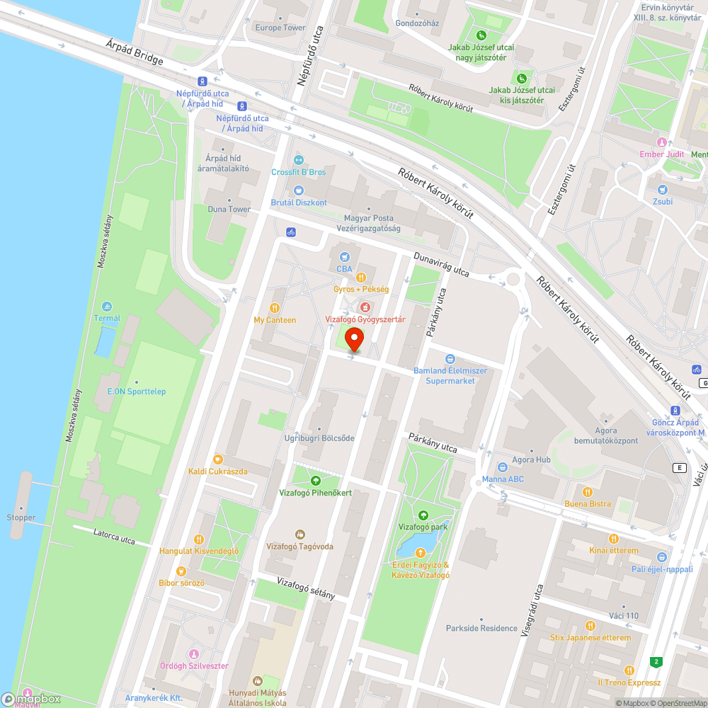 Sérült pad bejelentés helye