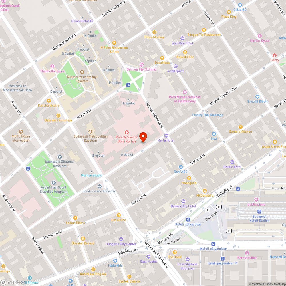 Péterfy kórházban sok a csótány bejelentés helye