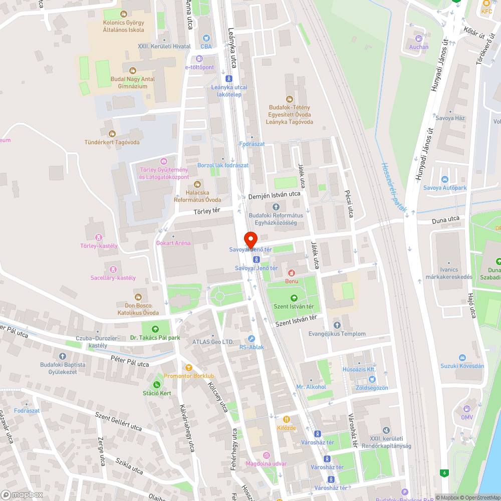 Kidöntött tábla bejelentés helye