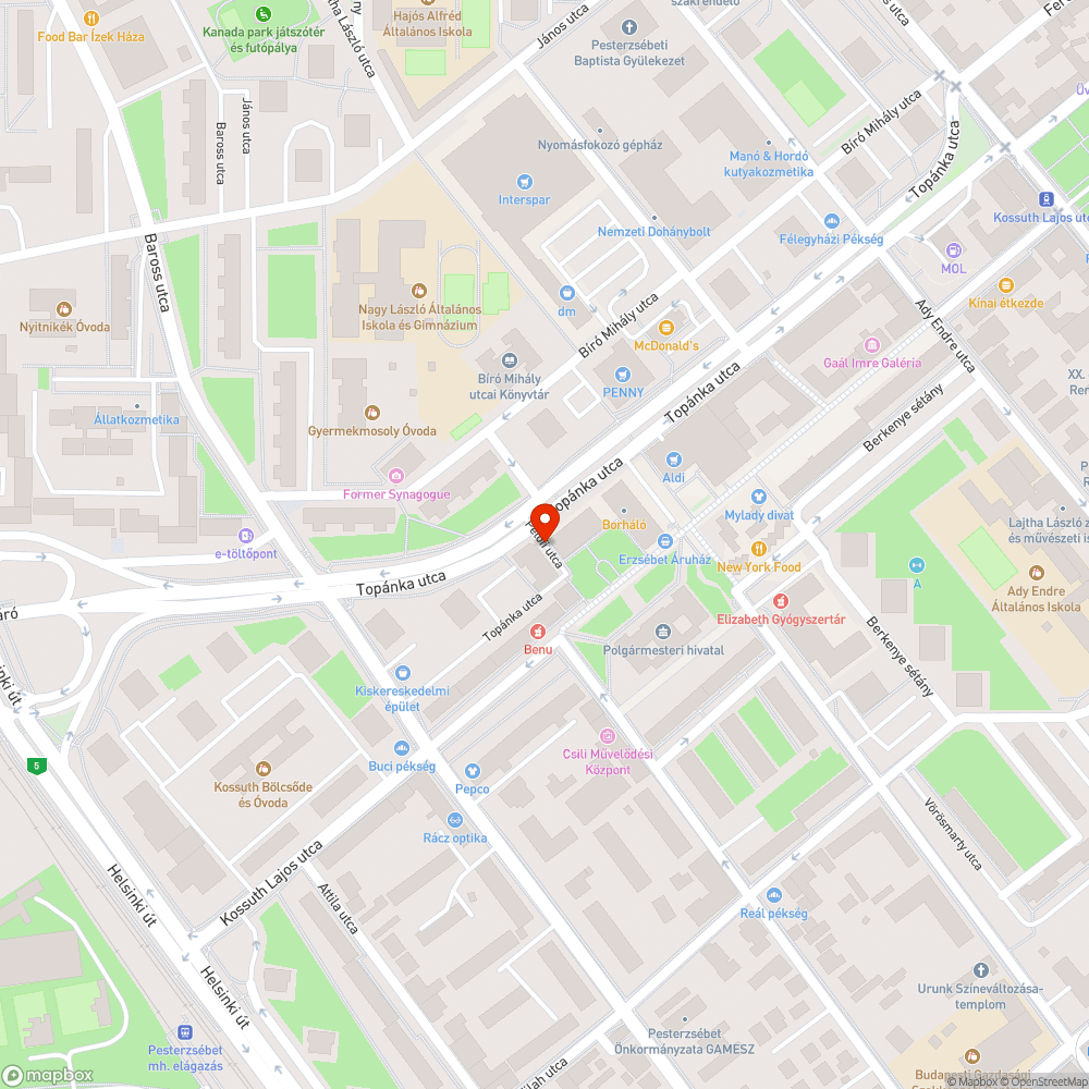 Növény a ház tövében a járdán bejelentés helye