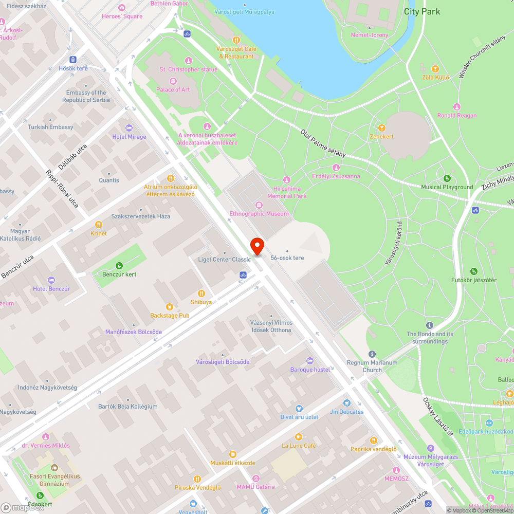 Sérült korlát bejelentés helye