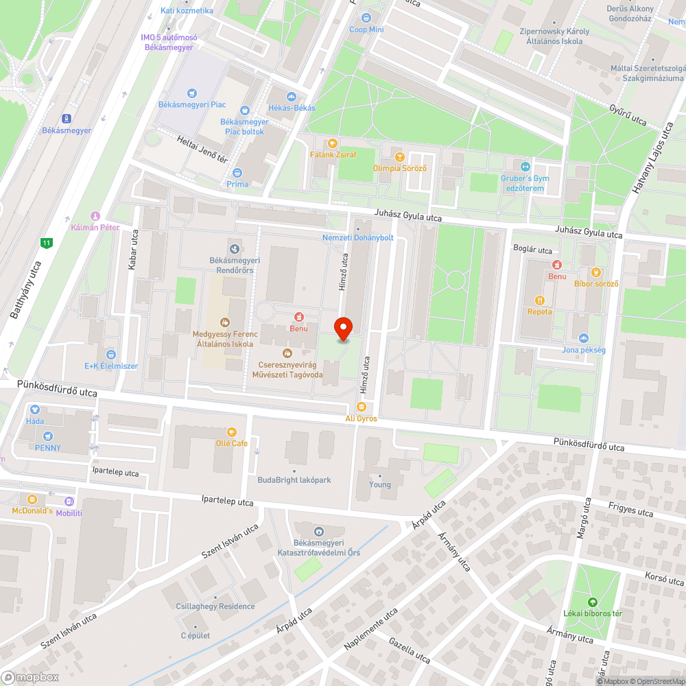 Halott fa bejelentés helye