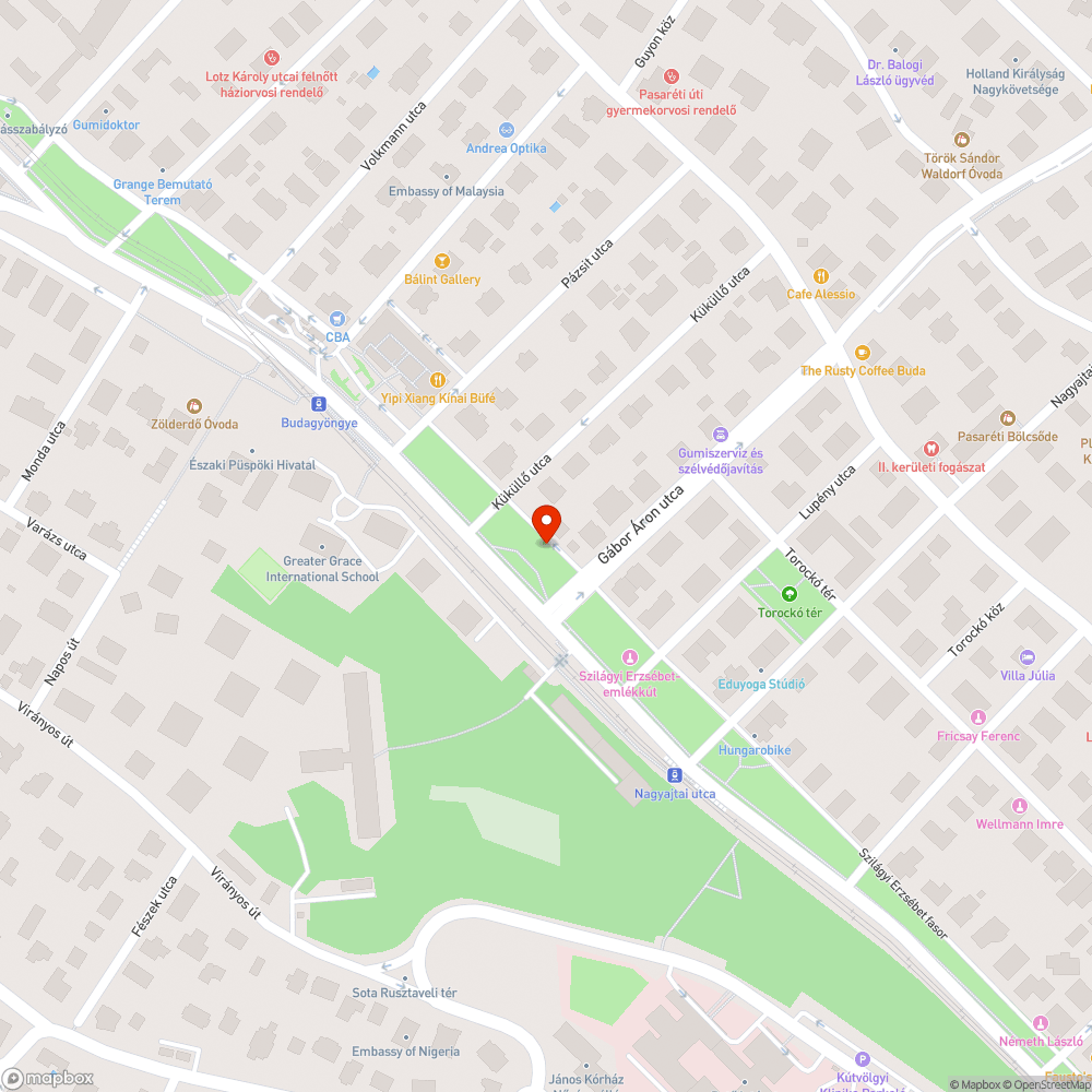 Felhagyott közmű bejelentés helye