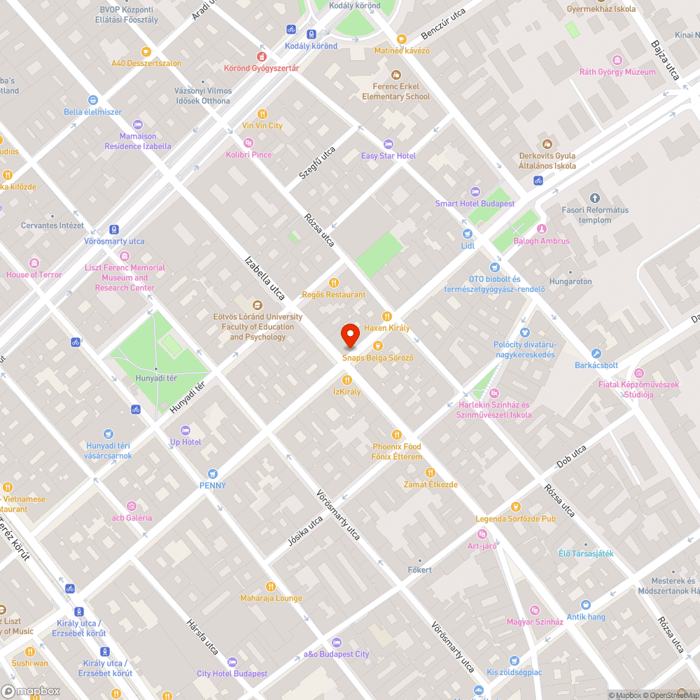 MOBI-PONT Király/Izabella bejelentés helye