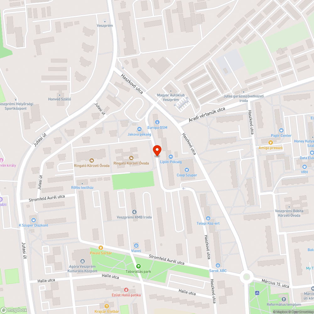 Parkolóhely foglalás bejelentés helye