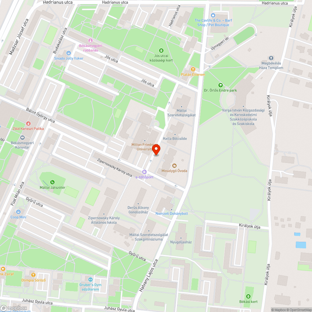 Leesett bejelentés helye