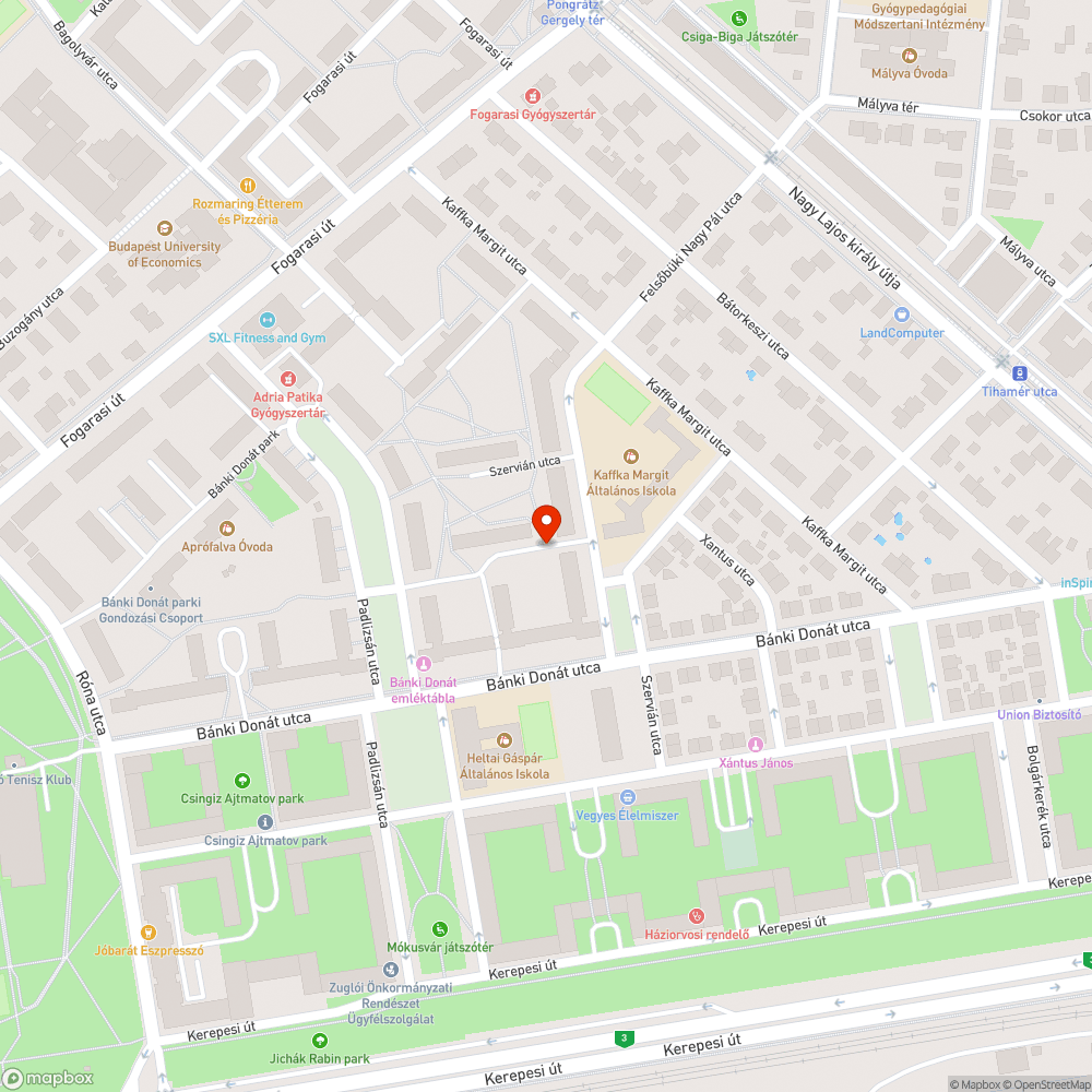 Folyó csap bejelentés helye