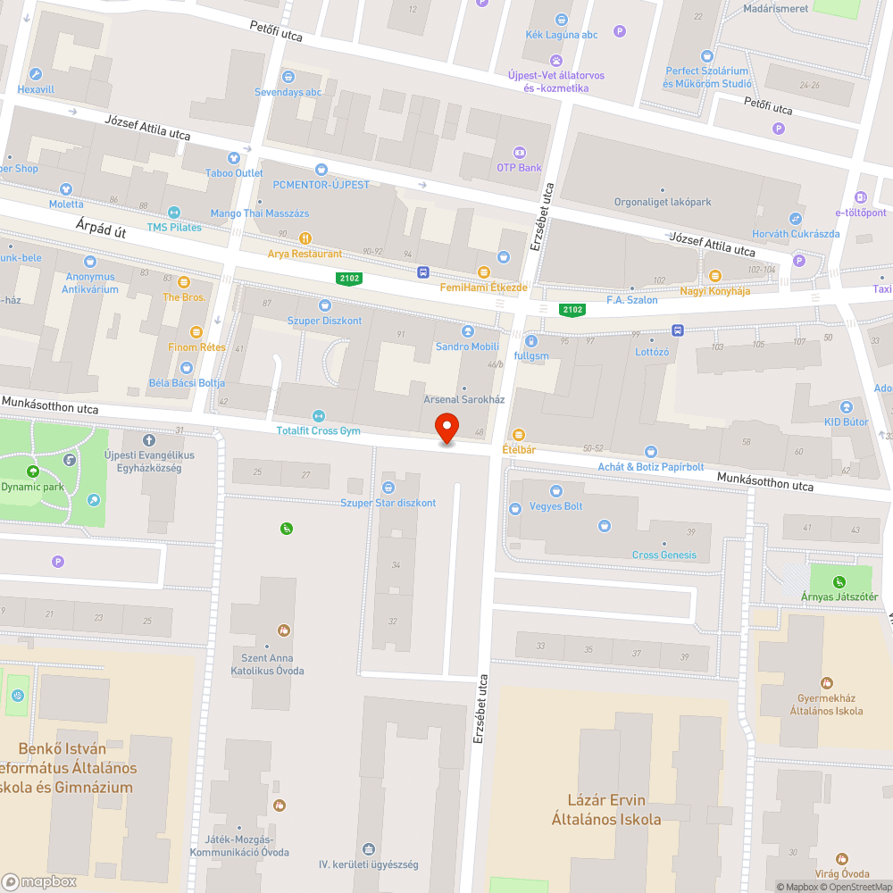 Veszélyes lyuk bejelentés helye