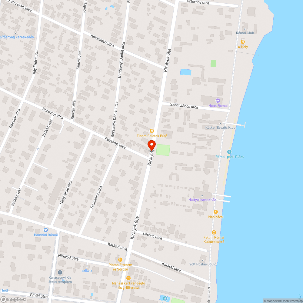 Kátyú az útban bejelentés helye