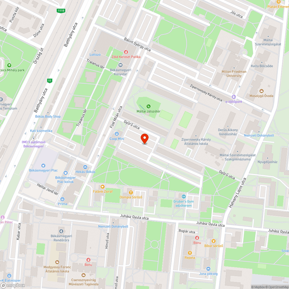 Gyanús jármű bejelentés helye