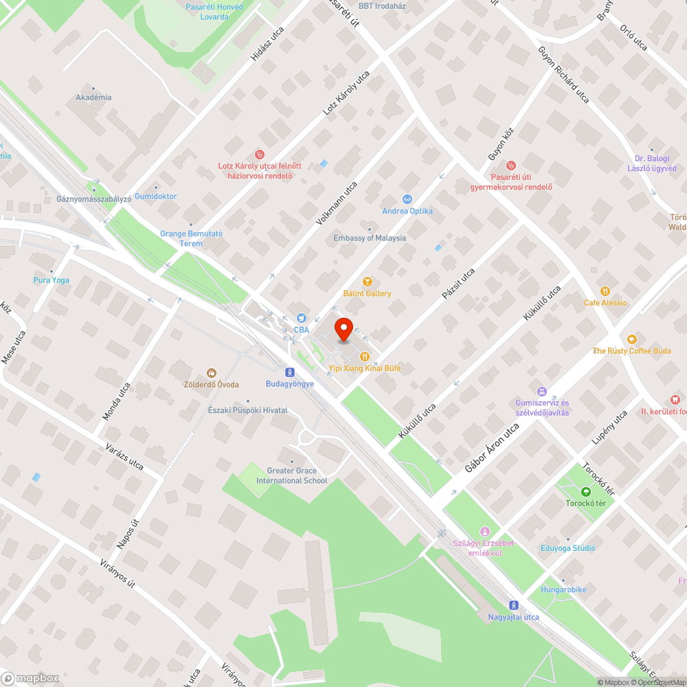 Elhalványodott zebra bejelentés helye