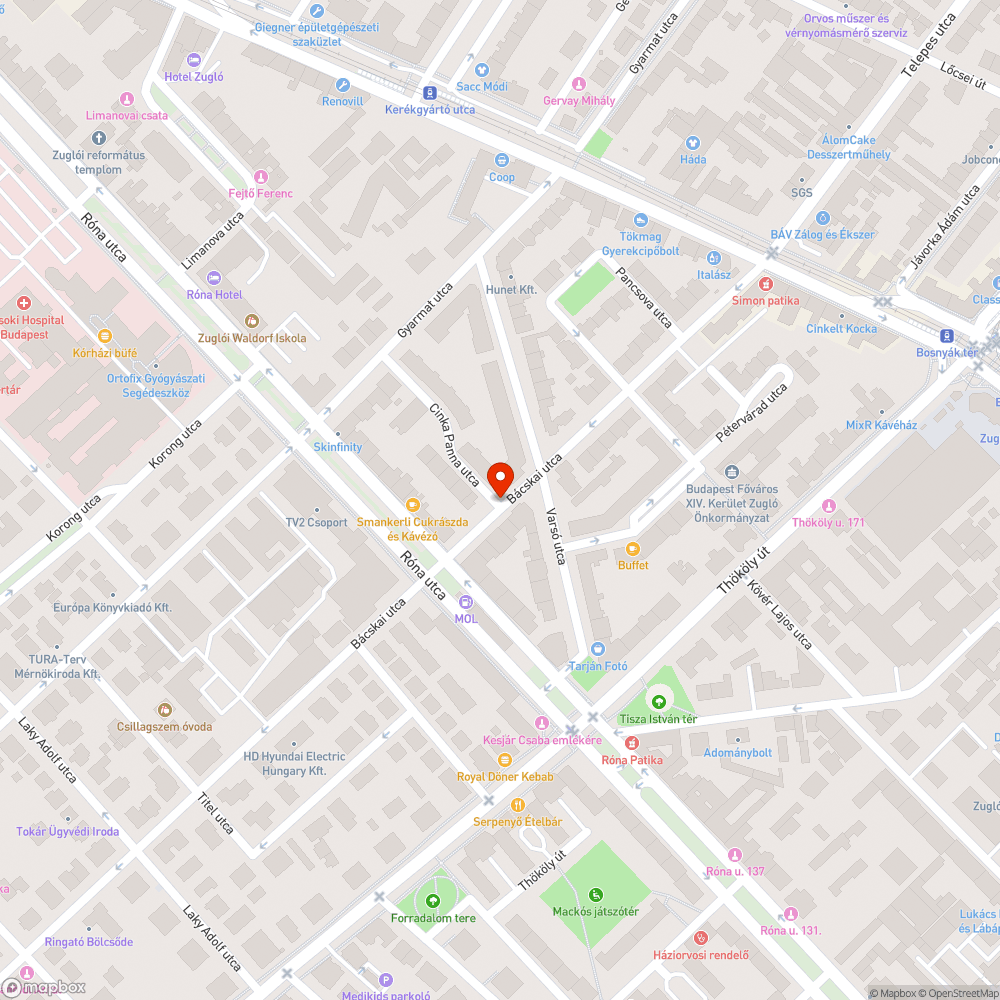 Beszakadt aszfalt bejelentés helye