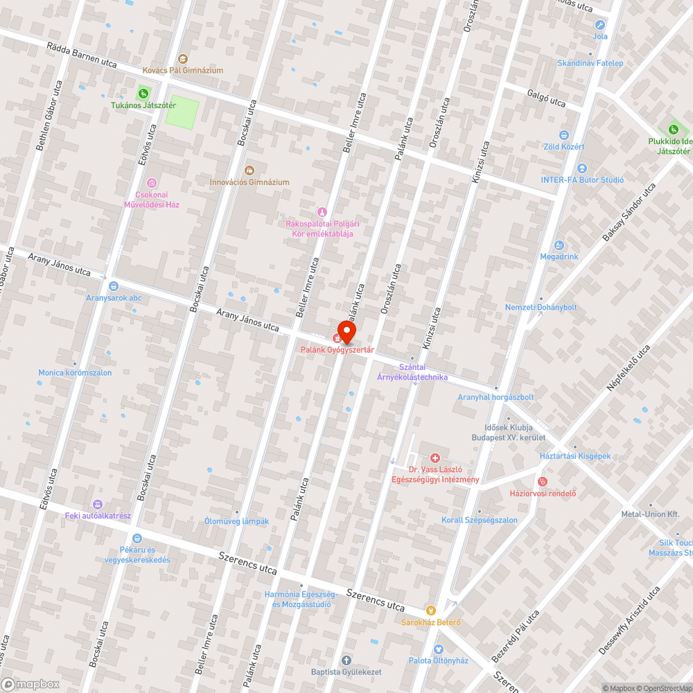 Kátyú beszakadt út bejelentés helye