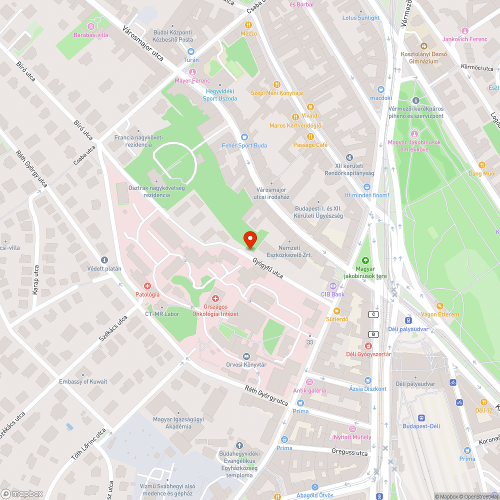 Járdára lógó növényzet bejelentés helye