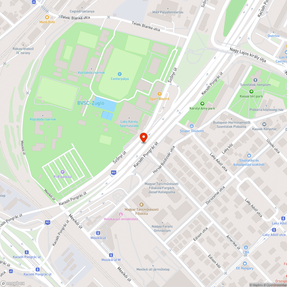 Camping szék az aluljáróban bejelentés helye